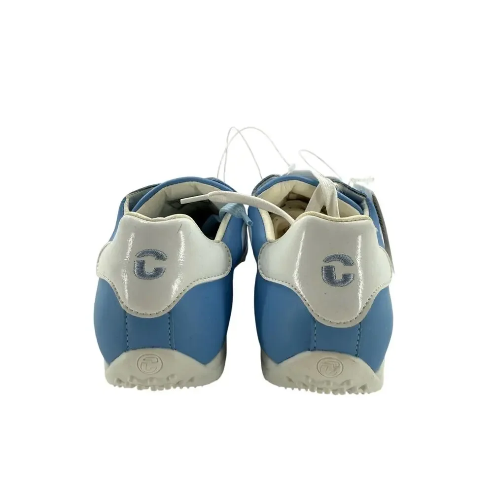NWT DUCA DEL COSMA Queenscup Women's Spikeless Golf Shoes Baby Blue White Size 7